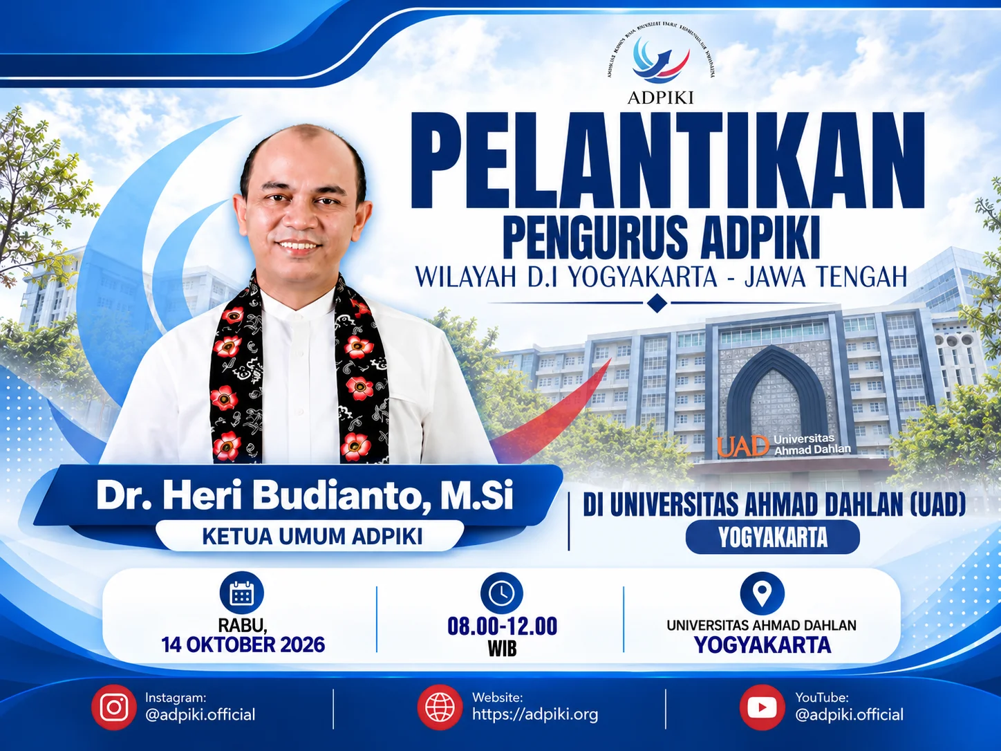 Ketum ADPIKI akan lantik Pengurus Wilayah DIY-Jateng